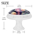 thumbnail image 4 of 4 Pcs Round White Knobs for Kitchen Cabinet Cupboard Dresser Bookcase Colorful Jellyfish Drawer Pulls Handles Home Decor, 4 of 8