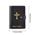 thumbnail image 5 of Kraoden Catholic Faux Leather Holy Card Organizer with Snap Closure, Elegant Card Storage Pouch for 24 Assorted Devotional Cards, Perfect Gift for Baptisms, Confirmations, and Religious Occasions, 5 of 6