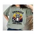 thumbnail image 5 of Ferral Racoon Shirt for Women, Unhinged and Feral Tshirt, Cute but Feral T-shirt, Oversized Feral T Shirt, Raccoon Anxiety Shirt, 5 of 10