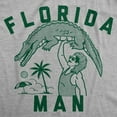 thumbnail image 2 of Mens Funny T Shirts Florida Man Sarcastic Alligator Graphic Novelty Tee for Men Graphic Tees, 2 of 9