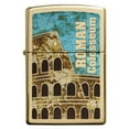 thumbnail image 2 of Zippo 29497 Roman Colosseum High Polish Brass Windproof Lighter, 2 of 5