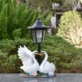 thumbnail image 4 of Solar Garden Light Outdoor Statue, Resin Flower Pot Swan Sculpture with Solar Powered LED, Patio Yard Courtyard Decor, 1 Count, 4 of 8