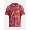 thumbnail image 5 of George Men's Linen Blend Holiday Camp Shirt, Sizes XS-3XL, LT-4XLT, 2XB-6XB, 5 of 5
