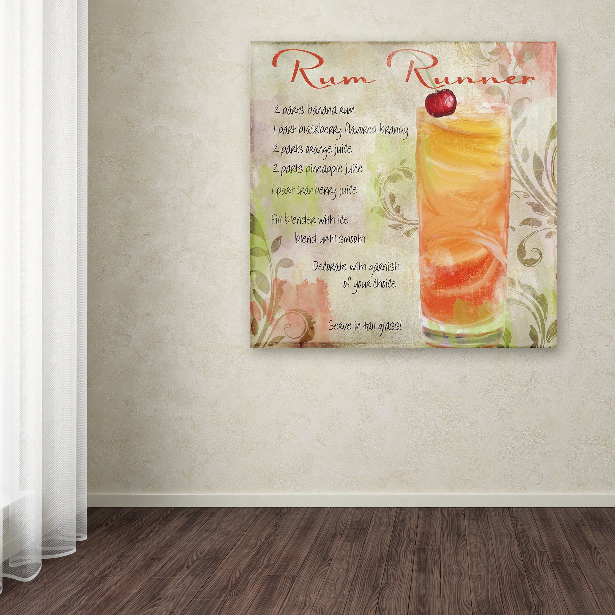 Trademark Fine Art "Cocktail Quartet III" Canvas Art by Color Bakery