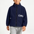 thumbnail image 7 of Tween Boys Polar Fleece Jacket Full Zip Stand Collar Warm Outerwear Coat with Pockets Long Sleeve Fall Winter Casual Active Tops Cute Graphic School Playwear, Size 11-12, 7 of 7