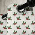 thumbnail image 3 of Ambesonne Christmas Grommet Curtain, Holly Berries, 50" x 108", Red Green White, 3 of 6