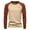 Khaki-Athletic-Men, variant on Zedker T-Shirt for Men Long Sleeve Classic Vintage Slim Fit Workout Active Sports Baseball Stylish Cotton Casual Raglan T-Shirts