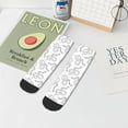 thumbnail image 7 of Fuzoiu Hand Drawn Snake Print Adult Socks, Crew Moisture-wicking Socks, Unisex Cushion Crew Socks,Casual Sports Ankle Socks, 7 of 7