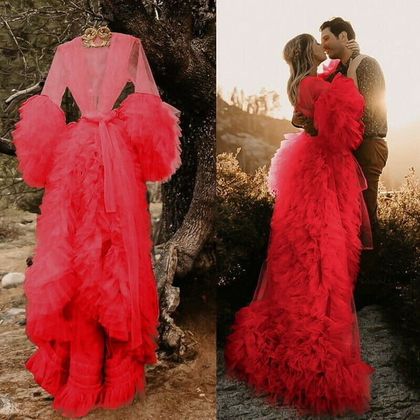 tulle robe for photoshoot