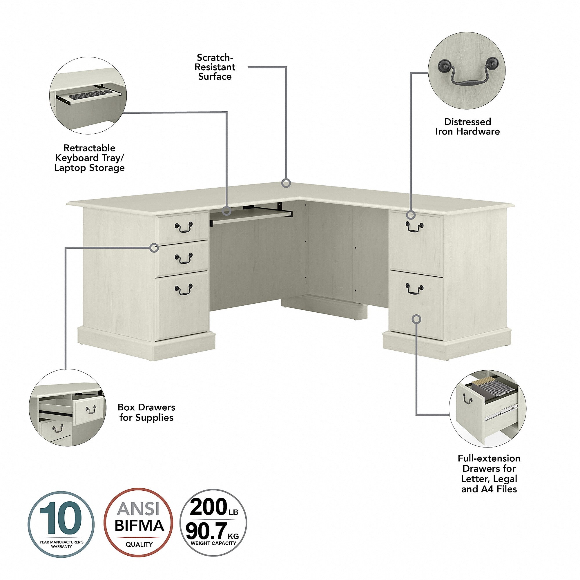 bush furniture saratoga l shaped computer desk