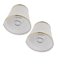 thumbnail image 4 of Lampshade, 2PCS Beige White Fabric Lamp Cover Exquisite Workmanship Easy To Install  For Home For Office For Living Room For Study Room, 4 of 8