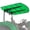 Green, variant on BERPET Tractor Canopy for ROPS 53" x 53" - Orange - Heavy Duty UV-Resistant Shade Roof for Tractors & Mowers - Fits 2" x 3" ROPS Frames