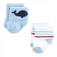 thumbnail image 5 of Hudson Baby Infant Boy Cotton Rich Newborn and Terry Socks, Sea Creatures 12Pk, 0-6 Months, 5 of 8