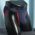 thumbnail image 3 of Men's Jockstrap Sexy Underwear Low Waist Funny Underwear Cheeky Novelty Thongs Color Block Underpants, 3 of 3