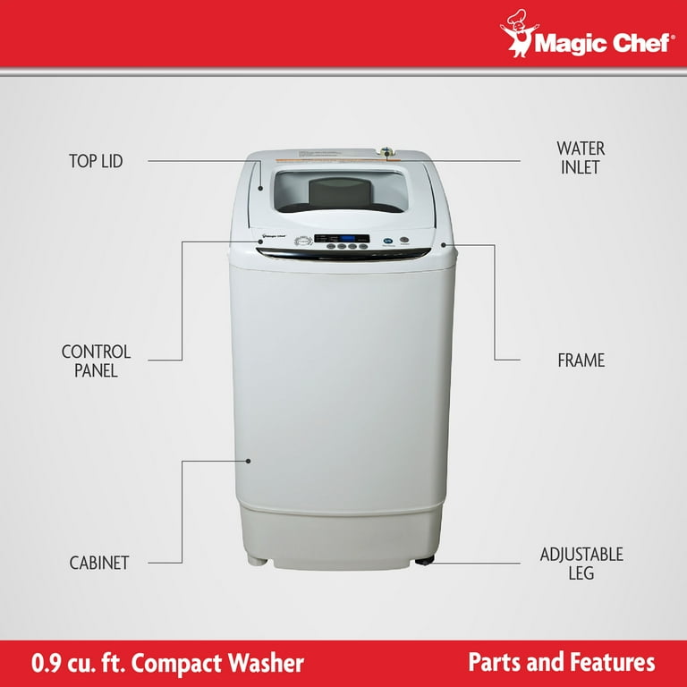 Magic Chef Compact Washer in White