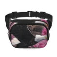 thumbnail image 1 of Lsque Motif Aigle Chauve Sac de Taille Double Couche Carré, Tissu en Sergé Durable avec Ceinture Réglable, Randonnée en Plein Air, Course, Sac de Voyage, 1 of 9