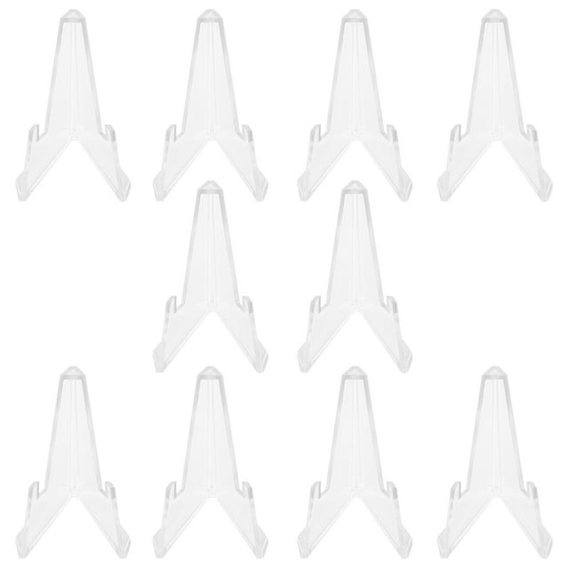 unbranded 10Ud Soportes De Acrílico Transparente Para Almacenar Y Mostrar Joyería Y Monedas