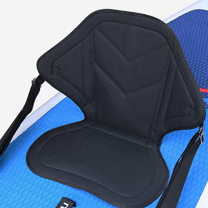 BESTSKY Board Seat Cushion Board Inflatable Kayak Adjustable Eva Backrest Folding Seat, 1X Surfboard Paddle Board Seat (Black Oxford Cloth)