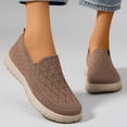 thumbnail image 2 of Rokment Orthopedic Platform Slip on Socks Walking Shoes for Women with Arch Support Comfortable Knitted Orthotic Nuring Non Slip Work Tennis Sneakers Coffee Size 6, 2 of 6