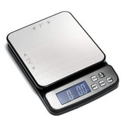 110 lb (50 kg) Libra Measurement Digital Postal Scale, Piece Counting, Stainless Steel Pan, Backlit LCD, AC Adapter,