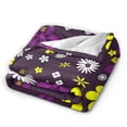 thumbnail image 6 of Geometric Floral Pattern Throw Blanket,Super Soft Anti-Pilling Flannel Bed Blankets, 40"x30", 6 of 8