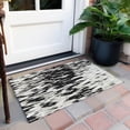 thumbnail image 6 of Addison Rugs Chantille Indoor/Outdoor Transitional Abstract Black Washable Rectangle Rug, 1'8" x 2'6", 6 of 6