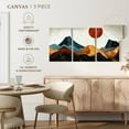 thumbnail image 4 of Elephant Stock Abstract Marble Mountains Wall Art - Horizontal Multi Panel Canvas - Lobby Wall Decor - Nature Multi Panel - Teal And Blue Decor - 32" x 15", 4 of 6