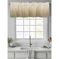 thumbnail image 4 of Valances for Windows Brown Beige Gradient Rod Pocket Cafe Window Treatments Valance Curtains for Kitchen Bathroom Laundry Basement Windows 54"x18", 4 of 9