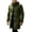 Green, variant on Plus Size Mens Hooded Toggle Coat Wool Blend Mid Length Duffle Jacket with Pockets for Fall Winter