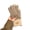 Khaki, variant on 1 Pair Winter Gloves Unisex Soft Thick Plush Full Fingers Knitted Color Matching Anti slip Thickened Outdoor Cycling Gloves