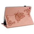 thumbnail image 3 of Allytechgroup Exquisite Butterfly Embossed Tablet Case for iPad Air 11 2024, Shockproof iPad Air 11 inch Case Cover, with Pencil Holder and Multi-Angle Stand Case for iPad Air 11,Pink, 3 of 5