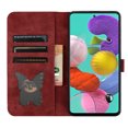 thumbnail image 3 of Compatible with Samsung Galaxy A71 4G Embossed Butterfly Cat Wallet Case with Card Slots Kickstand Cover, 3 of 5