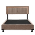 thumbnail image 1 of Box Base Cama Matrimonial + Cabecera Ventur Trinity Mocca, 1 of 8