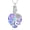 02-Feb-Amethyst, variant on JKR Heart Rose Flower Urn Necklace for Ashes Women Birthstone Cremation Necklaces Sterling Silver Memorial Cremation Jewelry Gifts