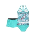 thumbnail image 2 of iiniim Kids Girls 3 Pieces Swimsuit Sleeveless  Swim Crop Tops with Shorts Bottoms Set Tankini Bathing Suit, 2 of 7