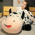 thumbnail image 3 of 80-120cm Giant Lying Cow Plush Pillow Soft Stuffed Animal Cattle Plush Toys for Children Kawaii Baby Doll Girls Birthday Gift, 3 of 6
