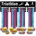 thumbnail image 2 of 1set Medal Holder Sport Swimming Bike Running Words Awards Display Stand Wall Rack Mount Hanger Decor, 2 of 7