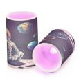 thumbnail image 2 of WOBOGO Size Combo Candle Flickering Flameless with Remote Control and Timer for Romantic Atmosphere Astronaut Sitting on The Moon, 2 of 7