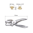 thumbnail image 2 of Grommet Eyelet Plier Set 100 Sets 1/6 Inch Metal Eyelets Tool Kit, Gold Tone, 2 of 6