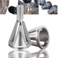 thumbnail image 1 of Herramienta de desbarbado de biselado externo (plata, paquete de 2) Herramienta de biselado Taladro externo de acero inoxidable de alta velocidad Reparación rápida de biselado externo de metal dañado, 1 of 5