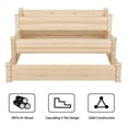 Wood Garden Raised Bed Vegetable Herb Grow Box Elevated Gardening