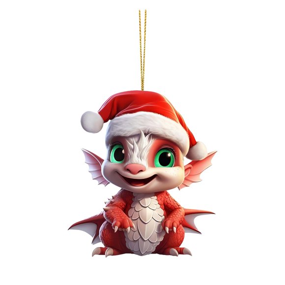 Binwennn 1pc Christmas Acrylic Cute Baby Hanging Decorations Christmas Tree Decorations Crafts Hanging Decorations Ornament Christmas Cute Things for Car Mistletoe for Doorway Hanging Garland Candy