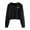 Black, variant on HNMKIU Blue Hoodie Women Embroidery Long Sleeve Zipper Pocket Shirt Hooded Sweatshirt Top
