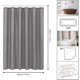 thumbnail image 2 of Cortina De Baño Tela, Cortina De Ducha con Ganchos, EVA PE Cortinas de Regadera Antimoho Impermeable Antibacteriano, Ojales De Metal, Duradero, para Duchas de Baño y Bañeras, 2 of 4