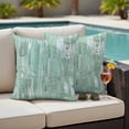 thumbnail image 5 of Outdoor Waterproof Pillow Covers Modern Sage Green Oil Painting Decorative Throw Pillow Protectors,Pillowcase Cushion Cases for Patio Sofa Garden Couch,18x18in,Pack of 2, 5 of 14