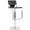 Black, variant on SAFAVIEH Armondo Rectangle Swivel Mid Back Bar Stool, Black