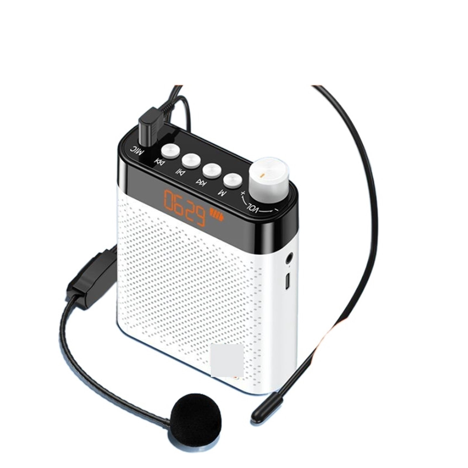 K6 Sound Amplifier Bluetooth FM Radio Loudspeaker Microphone Voice Amplifier Booster Megaphone Speaker For Teaching Sales ,Easy to Operate