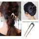 thumbnail image 4 of Qarigey Diademas en forma de U, accesorio de modelado geométrico Multicolor, elegante estilo Ins, tenedor para mujer, diario, palo de pelo Accesorio para el cabello Azul/Curva, 4 of 6