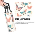 thumbnail image 4 of Yayeee 20oz Insulated Water Bottle Double Wall Stainless Steel with Flip Straw Lid, Colorful Butterflies, 4 of 7