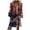 DT-Dark Gray, variant on DailyTrove Women's Flag Print Fit & Flare Dress, Short Sleeve, Casual Beach & Cultural Event Wear, Lightweight , Contrast Hem